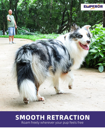 Correa Retráctil Para Perros Grandes De 16 Pies - Hasta 110 Libras, Correa Para Perros Grandes De Alta Resistencia Retráctil De 16 Pies - Gris - GY16-50